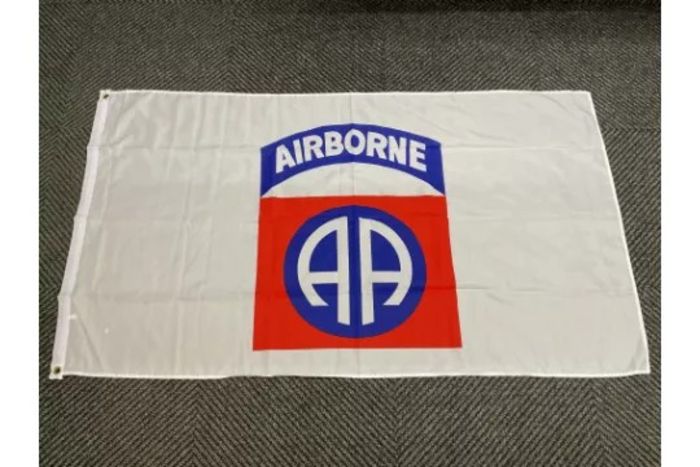 82nd Airborne "All American" Display Flag - 5ft x 3ft with Metal Eyelets