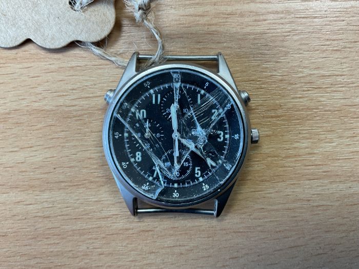 Seiko Gen 2 Pilots Chrono RAF Issue, Nato Marks, Sn° 2051, Date 1999, from MOD *Glass Broke*