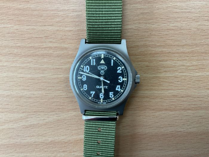 CWC W10 British Army Service Watch, Nato Marks, Sn° 521, Date 1998, from MOD