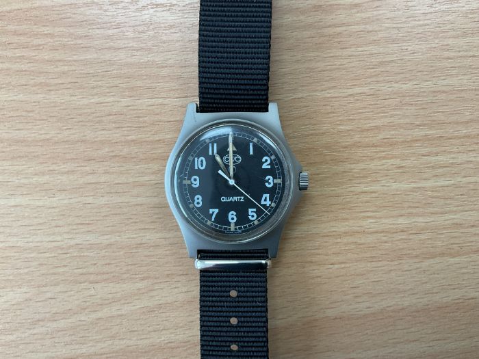 CWC 0552 Royal Marines Service Watch, Nato Marks, Date 1990, Gulf War 1, from MOD