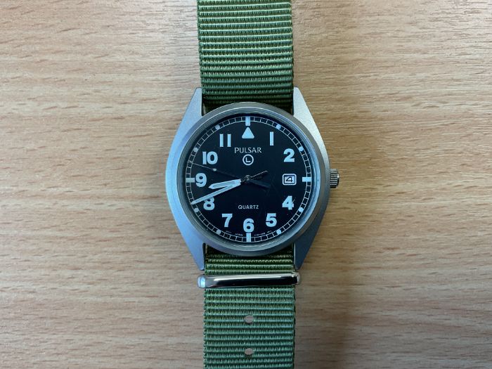 Unissued British Army Pulsar W10 Service Watch, With Date, Nato Marks, Date 2001, from MOD