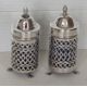 A cased late Victorian silver-cased scent bottle with seaweed etched decoration, flip-top lid, of cy - Image 4 of 7