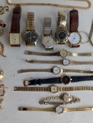 An assortment of vintage ladies and gents' wristwatches to include Seiko quartz, Citizen, Ingersoll