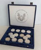 Official Silver Coins of the United States of America to include the Liberty .999 Silver Eagle 1 Tro