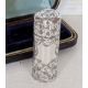 A cased late Victorian silver-cased scent bottle with seaweed etched decoration, flip-top lid, of cy - Image 2 of 7