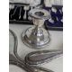 An Edwardian silver dwarf candlestick, 8 cm H, weighted, hallmarked for Asprey & Co. Ltd, 1907 - Image 4 of 4
