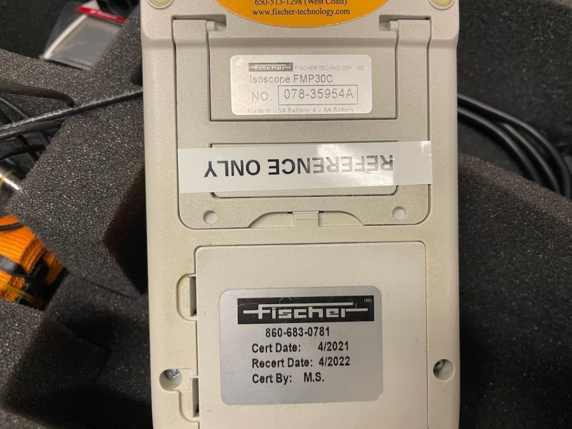 Isoscope Kit FISCHER TECHNOLOGY ISOSCOPE MODEL FMP30C, SN 078-35954A