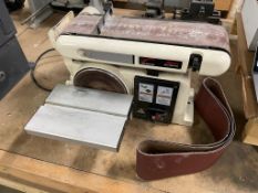SHOP FOX 4 X 36 IN HORIZONTAL / VERTICAL BELT SANDER W 3 IN DISC SANDER, 1/2 HP