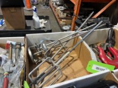LOT BOX OF ASSORTED MIXING DRILL BITS