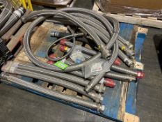 SKID OF STEEL AND RUBBER FLEXI PIPES/HOSES