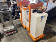 (2) ACE ROTO-MOLD 20 GALLON FLUID TRANSPORTATION CARTS