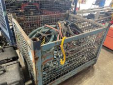 CRATE CAGE WITH ASSORTED WIRES, CABLES, HOSES [BUILDING 1]