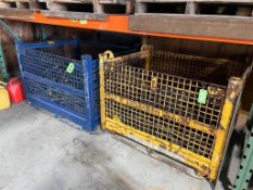 LOT (2) CRATE CAGES WITH ASSORTED WIRES, CABLES, HOSES [BUILDING 2]