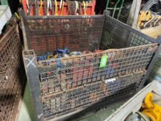LOT CAGE CRATE WITH ASSORTED SELF RETRACTING LIFE LINES AND ASSORTED SAFETY LINES [BUILDING 2]