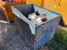 JOB BOX WITH ASSORTED GIRDER CRANE BRACKETS UP TO 3 TON [OUTSIDE BUILDING 2]