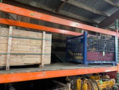 LOT (4) SKIDS OF ASSORTED CONTENTS INCLUDING, SAWS, CHOP SAW, PORTABLE SAWS, BARRELS, TOOL BOXES, CO