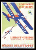 BAYERISCHER LUFTVEREIN | ORIGINAL POSTER BY U. KIENAST KLOTZ