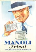 MANOLI PRIVAT | ORIGINAL POSTER BY FRIES, LEONHARD FRIEDRICH W. (1881 -)