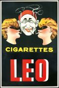 CIGARETTES LEO | ORIGINAL POSTER BY ANONYMOUS
