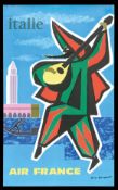 AIR FRANCE - VINTAGE POSTER by Guy Georget