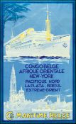 MARITIME BELGE ANVERS | ORIGINAL POSTER BY L. ROYAN
