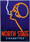 NORTH STATE CIGARETTES | ORIGINAL POSTER BY ANONYMOUS