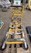 A Pair of LES 1-Ton Hydraulic Machine/Crate Moving Jacks