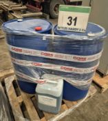 Two 220-Litre Drums of Cooler Antifreeze and A Part Used 25-Litre Coolflow Antifreeze