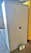 A 2-Door Steel Stationery Cupboard. Contents Not Included