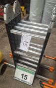 A VAUNT 12-Rung Folding Aluminium Ladder