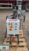 An Unbadged Inline Bottle Labelling Machine complete with Applicators and associated Controls (As