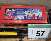 A CLARKE Strong Arm 4-Ton Body Repair Kit (As Photographed)
