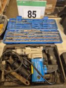 A SILVERLINE 240V SDS Heavy Duty Drill and A Box of SDS Drill Bits (As Photographed)