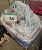 A Pallet of Components and Fittings used in the installation of Wine Process Machinery including