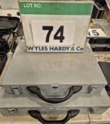 Two Metal Component Cases with a Small Quantity of Fixings (As Photographed)