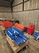 A Quantity of Light Duty Storage Racking consisting of Uprights and Wooden Shelves (As