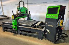 A MANTECH Falcon Auto Tool Change CNC Router with 1320mm x 2510mm Vacuum Table, 5-Station Tool Rack,