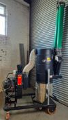 An EXEON Rover Mobile Dust Extraction and Collection Unit with fitted NELLI Anglepoise Trunk and Rem