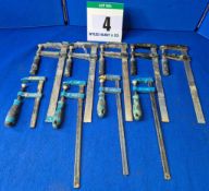 Nine various F Clamps