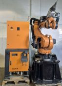 A KUKA KR240 R2700 Prime CNC Robot Arm, Serial No. 633291 (02/2014) with fitted Milling Head, Contro