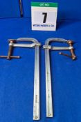 Two DEWALT F Clamps