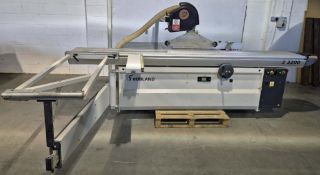 A ROBLAND Z Series Model Z3200 Sliding Table Dimension Panel Saw with Rise and Fall Tilting Blade an