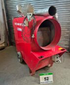 A BIEMMEDUE Arcotherm Jumbo 200M Indirect Diesel Fired Mobile Space Heater - 220-93KW/675000 BTU wit