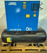 An ABAC Genesis 15 500 L Cabinet Enclosed Screw Compressor, Serial No. ITJ35233E (2020) with Integra