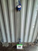 A LIFTING GEAR UK Model VCB 3-Tonne capacity Chain Block