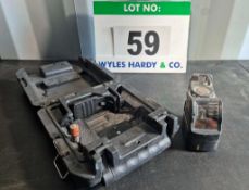 A DEWALT DW088 Battery Operated Laser Chalk Line (Three x AA) in A Rigid Carry Case