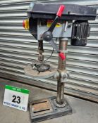 A SIP Professional B16-16 16-Speed Benchtop Drill Press with Rise and Fall Machine Table (Handle mis