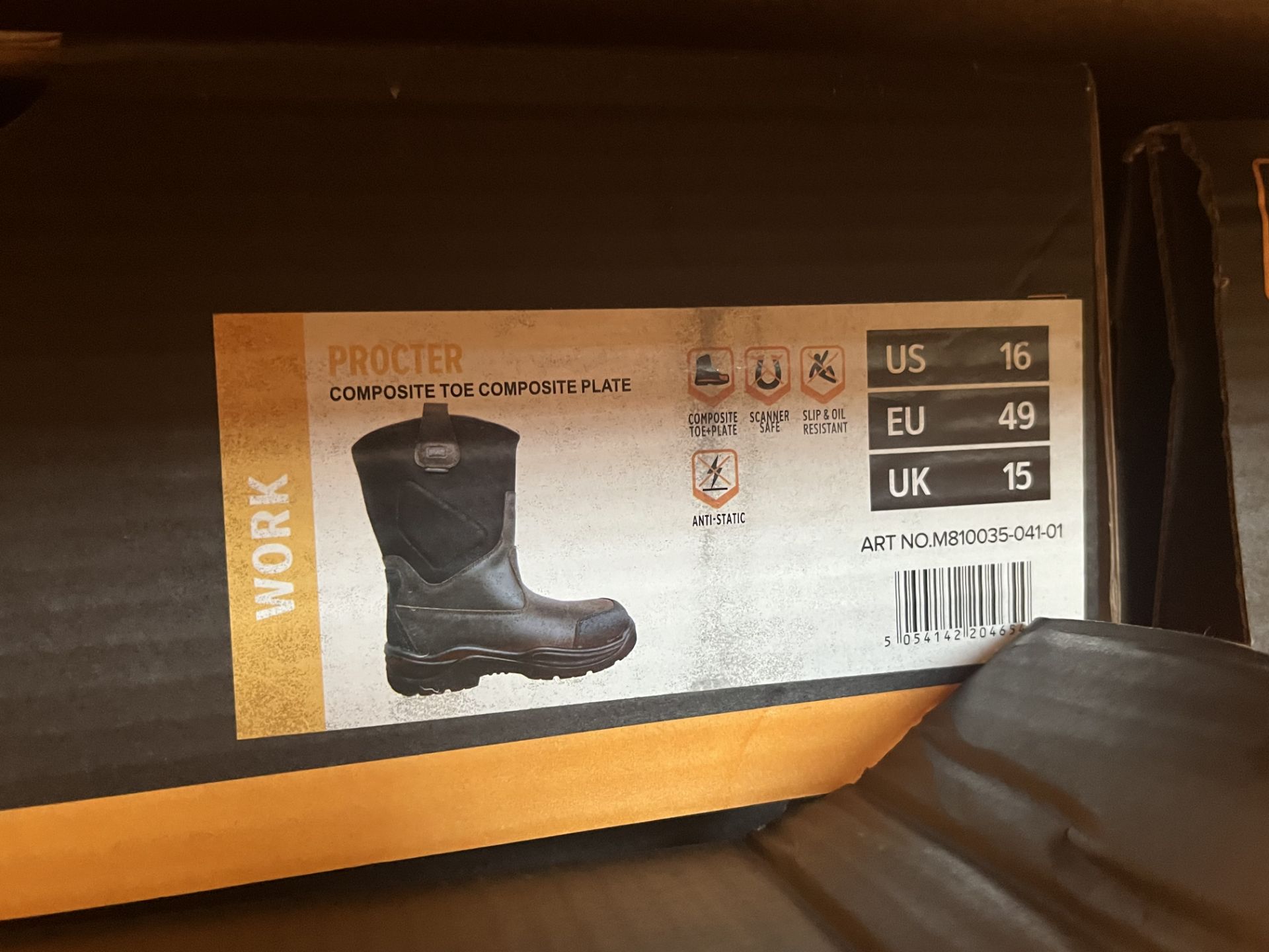 2 x Pairs of Magnum Safety Rigger Boots Dark Brown Size UK 15