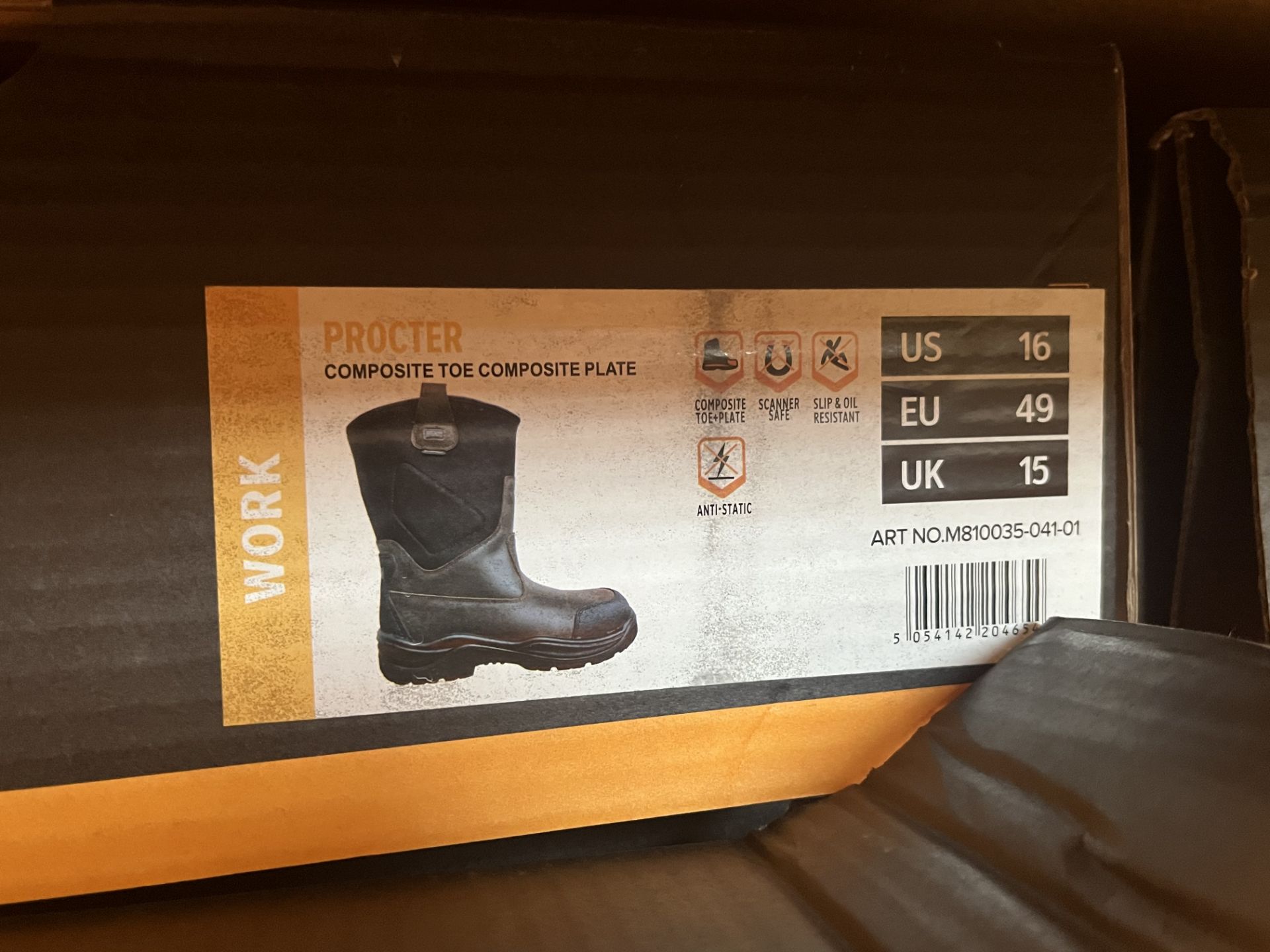 2 x Pairs of Magnum Safety Rigger Boots Dark Brown Size UK 15