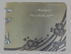 Fotoalbum mit 23 alten Fotografien, bet. "Marcel Renaud. Course au Mont Rose année 1918", diverse G